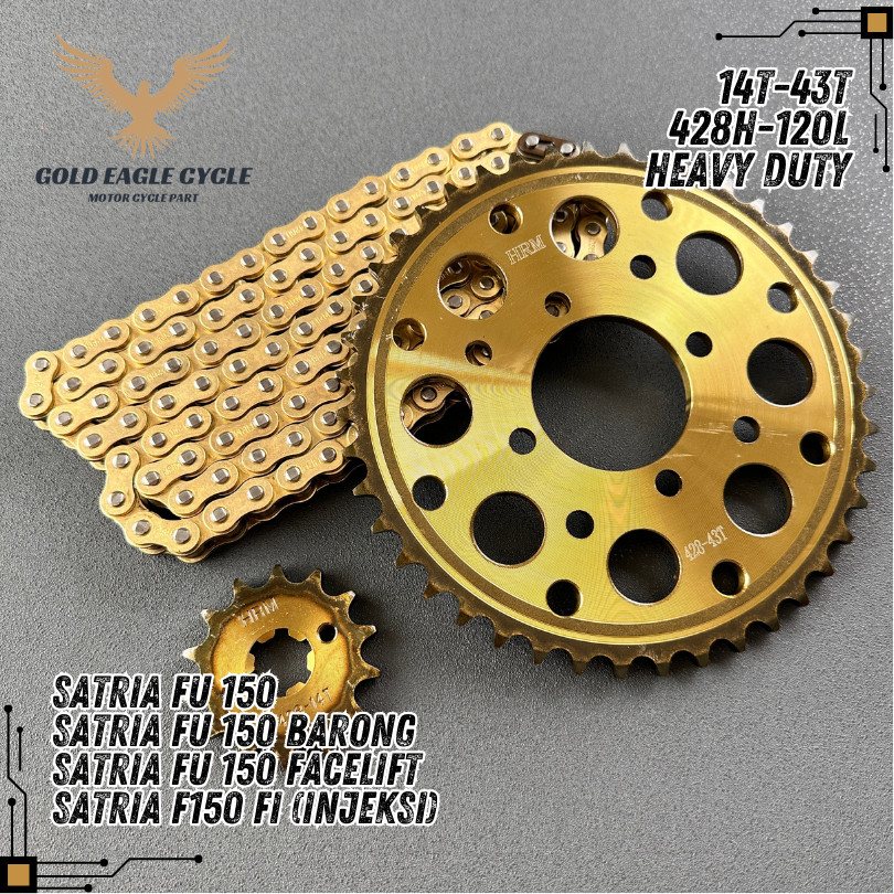 GEAR GIR SET GEAR GIR PAKET SATRIA FU150 SATRIA FU150 BARONG