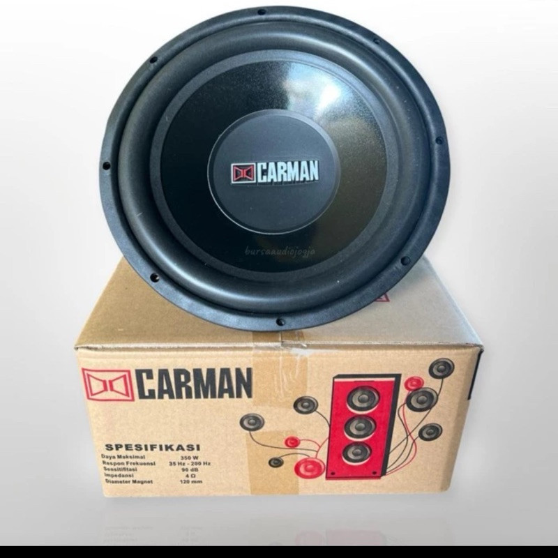 Subwoofer 12inch Carman double coil speaker mobil