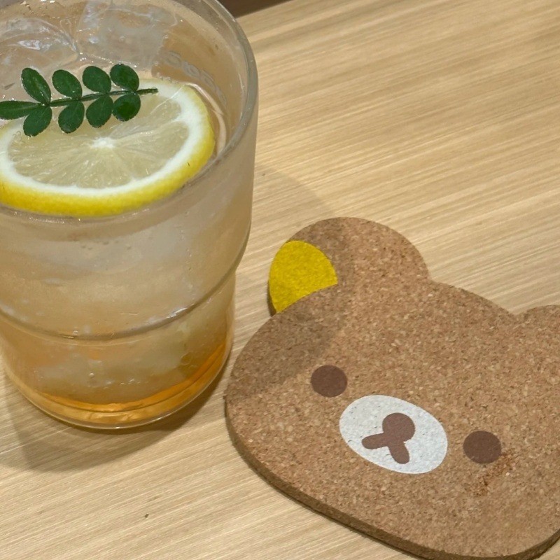 

Cartoon 1PC Rilakkumas Dining Table Placemat Coaster Kitchen Accessories Mat Cup Bar Mug Cartoon Animal Drink Pads