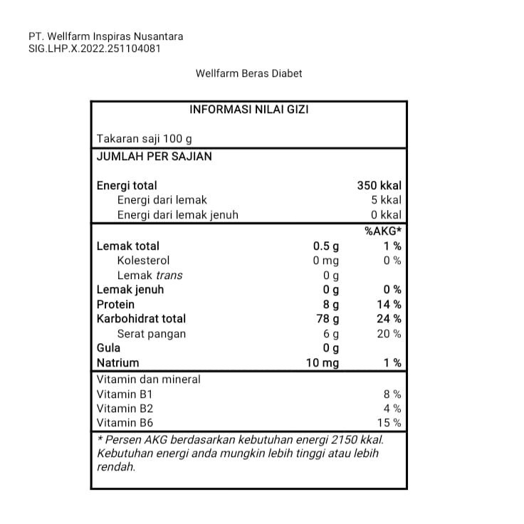 

SALE Beras Diabetes Organik 5Kg Kemasan Baru Vacuum | WellFarm Beras Diabet Free Sugar Low GI