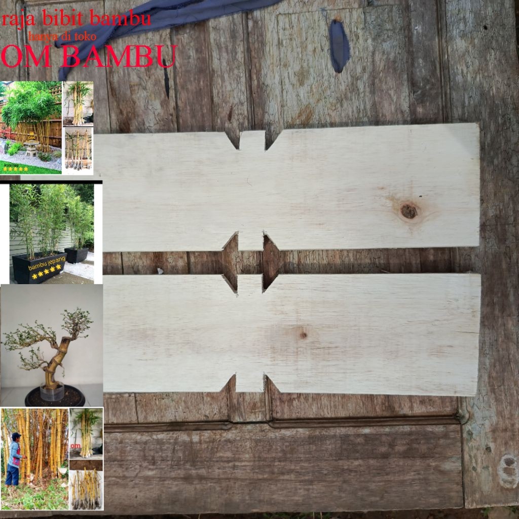 papan nisan kayu polosan