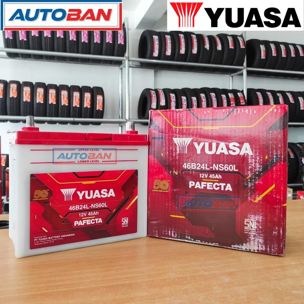 AKI BASAH YUASA PAFECTA NS60L 46B24L ORIGINAL