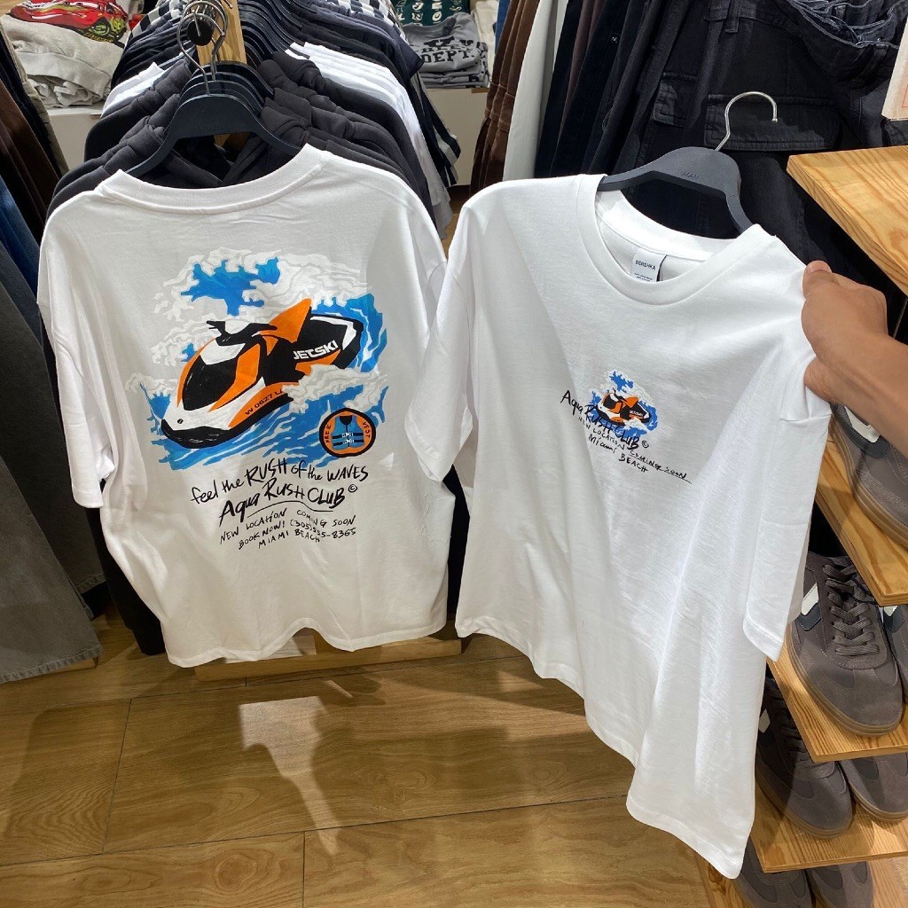 Kaos T-shirt Tshirt Bershka (Man) 1:1 unisex full tag