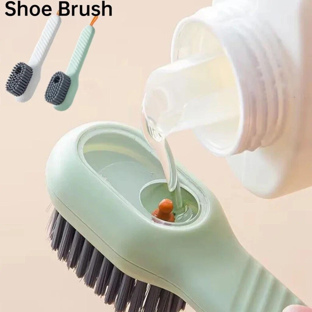 

Cleaning Brush Soft Bristled Liquid Shoe Brush Long Handle Brush Clothes Brush Shoe Clothing Board Brush Automatic Soap Liquid