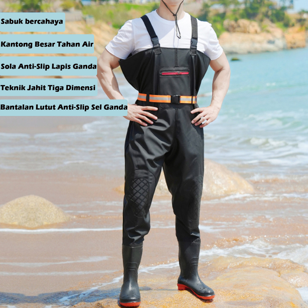 Celana Kerja Pria/Wanita Pants Overall Anti Air Sepatu Boot Import Sawah Petani/ Perkebunan/Mancing/