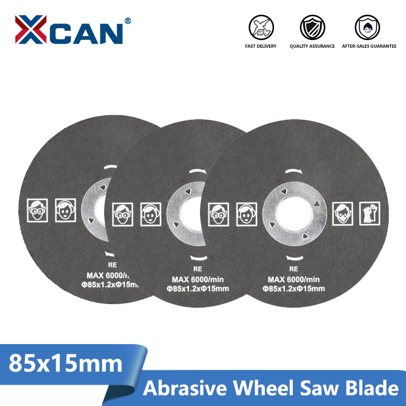 XCAN Abrasive Wheel Saw Blade 85mm Circular Saw Blade For Metal Cutting Disc Abrasive Tools Grinding