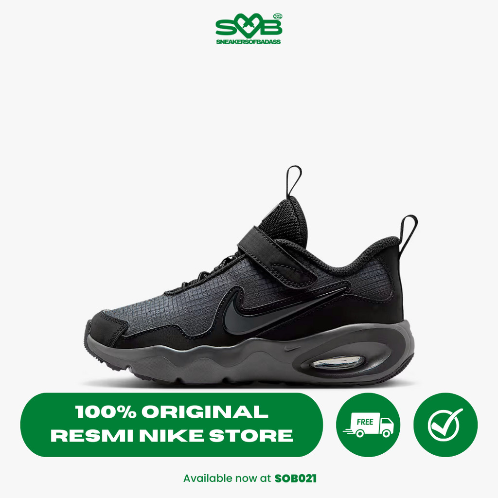 Sepatu Sneakers Nike Little Kids Air Max Nova Shoes Black/Cool Grey/Wolf Grey/Anthracite - FN4459-00