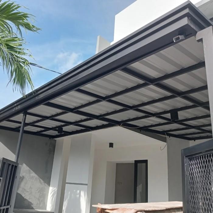 Kanopi  Atap Alderon besi holow galvanis minimalis berkualitas dan juga bergaransi