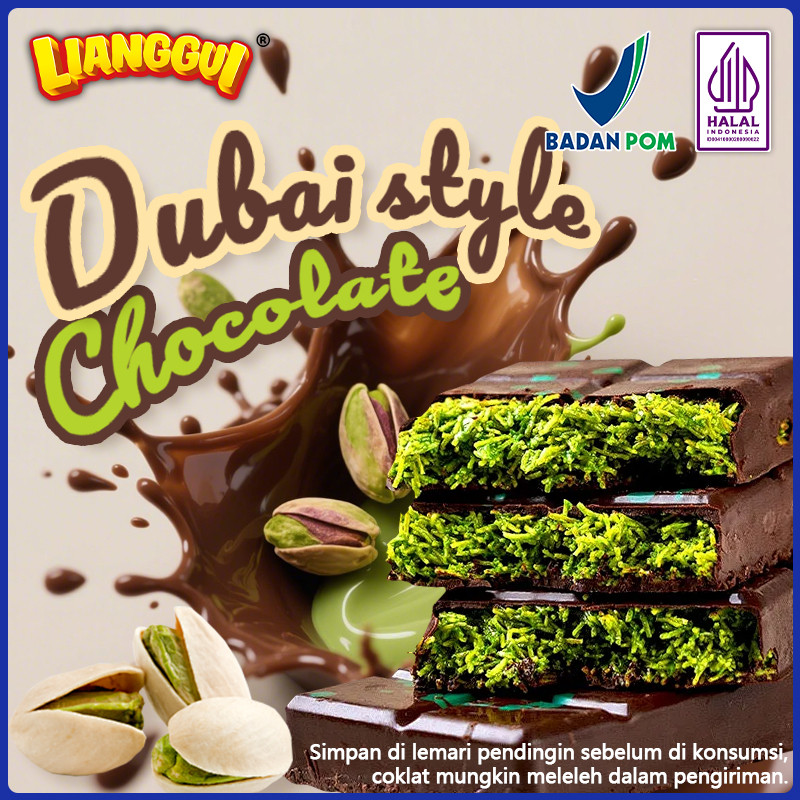 

Coklat Dubai Big Size Pistachio Kunafa Snack Sehat untuk Diet Lumer di Mulut Protein Tinggi Lianggui.......