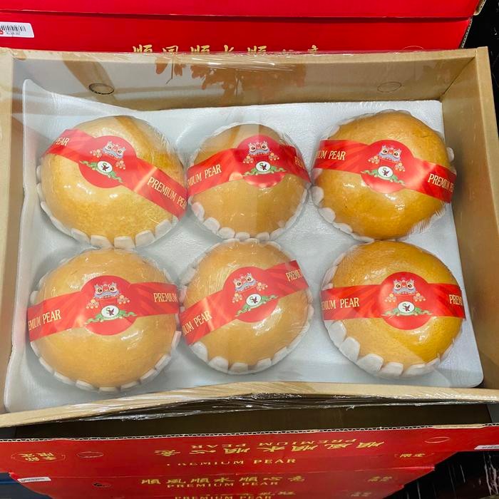 

hampers imlek pear singo jumbo gift box isi 6 pcs