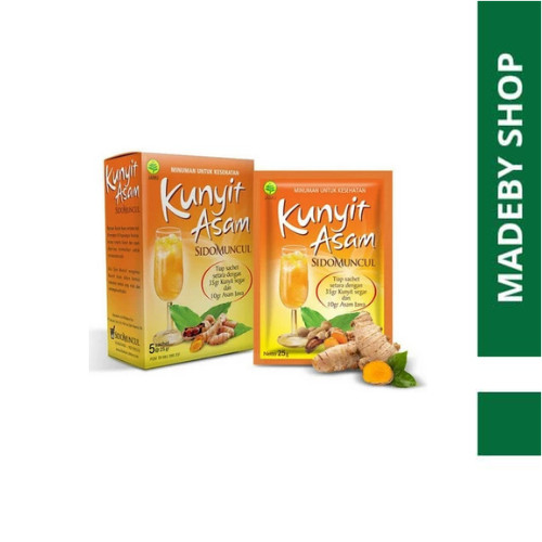 

KUNYIT ASAM SIDO MUNCUL 25GR ISI 5 SACHET