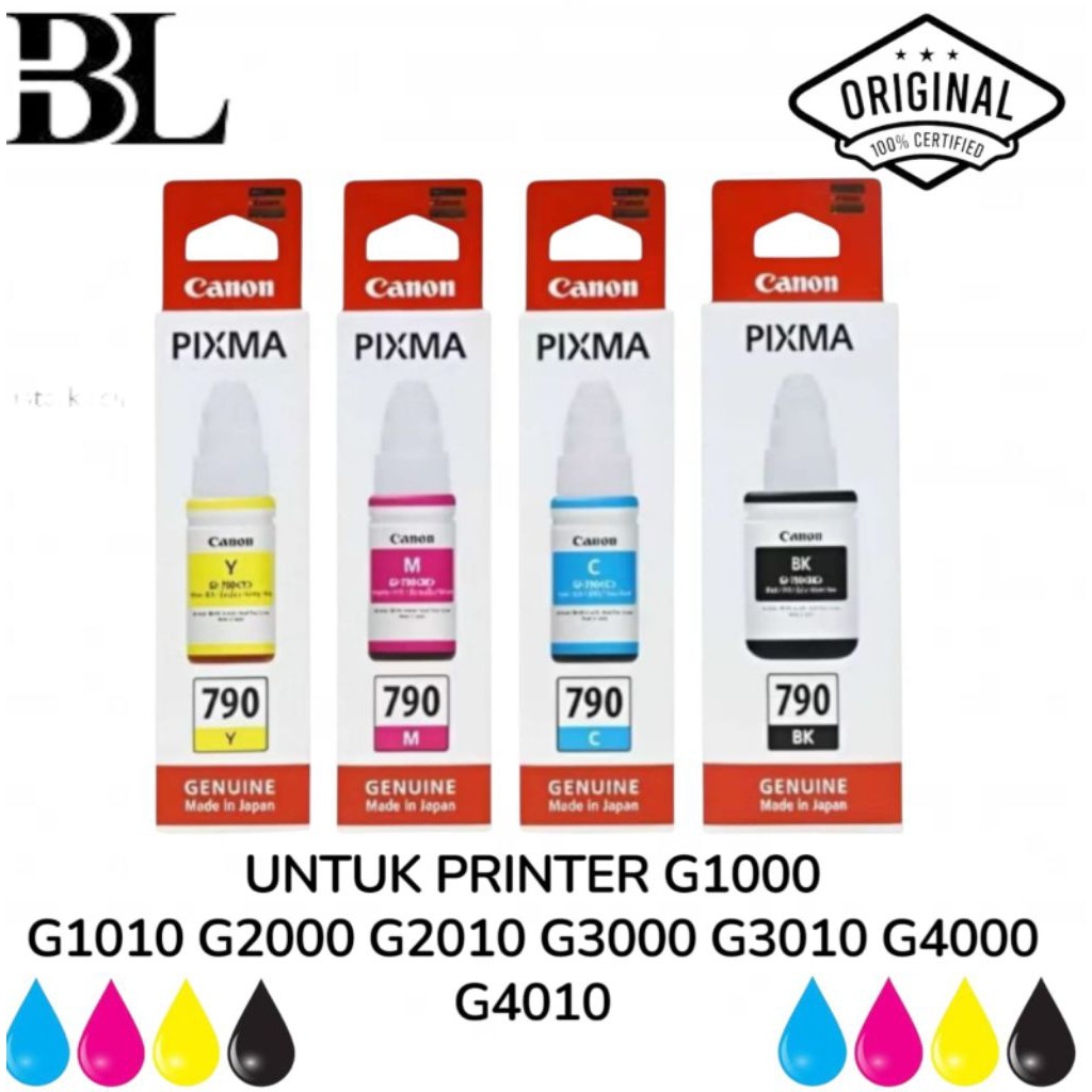 TINTA CANON 790 (BMYC) PRINTER G1010 G2010 G3010 ORIGINAL