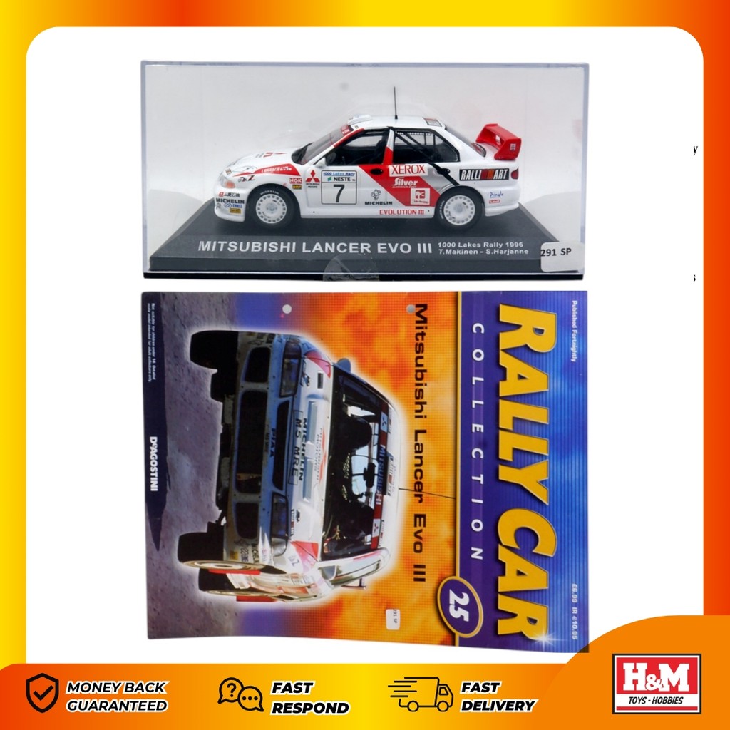 IXO DeAgostini Mitsubishi Lancer Evo III - 291SP - SP13