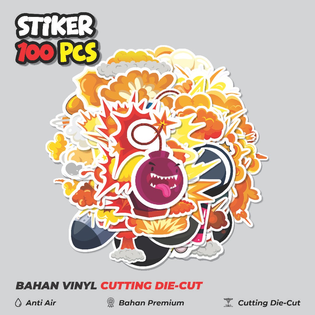 

Terbaru! 50 pcs Stiker BOM Dekorasi Lucu Kreatif untuk Notebook, Skateboard, HP