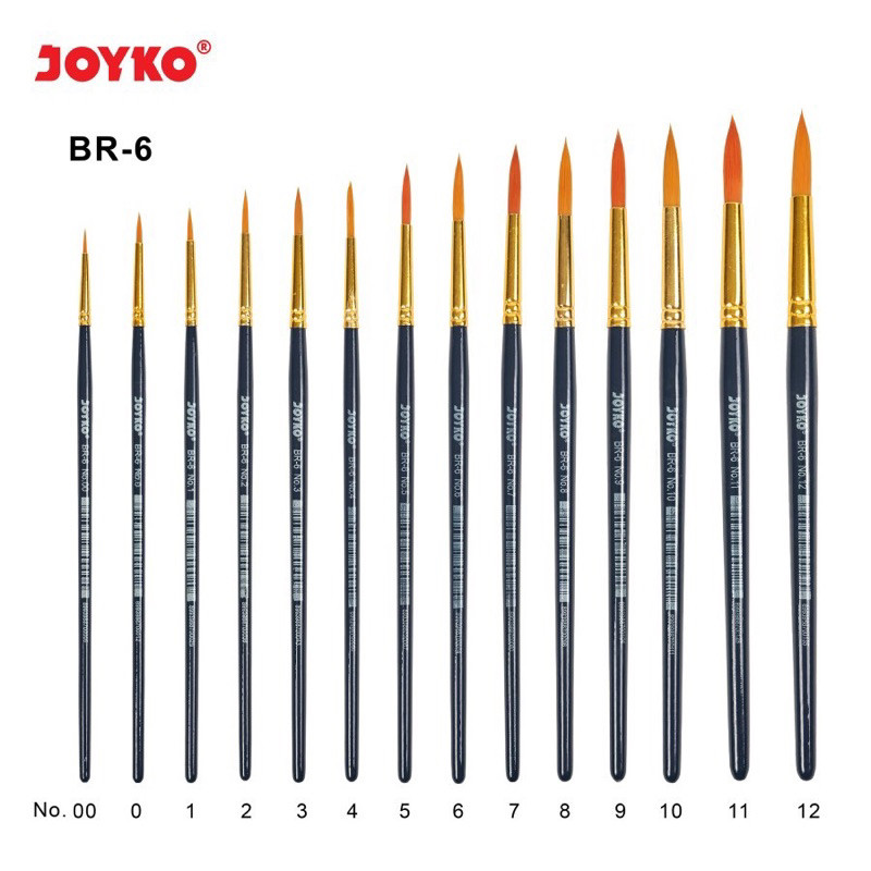 

Kuas Lukis Joyko BR-6 Satuan - Paint Brush (Pcs)