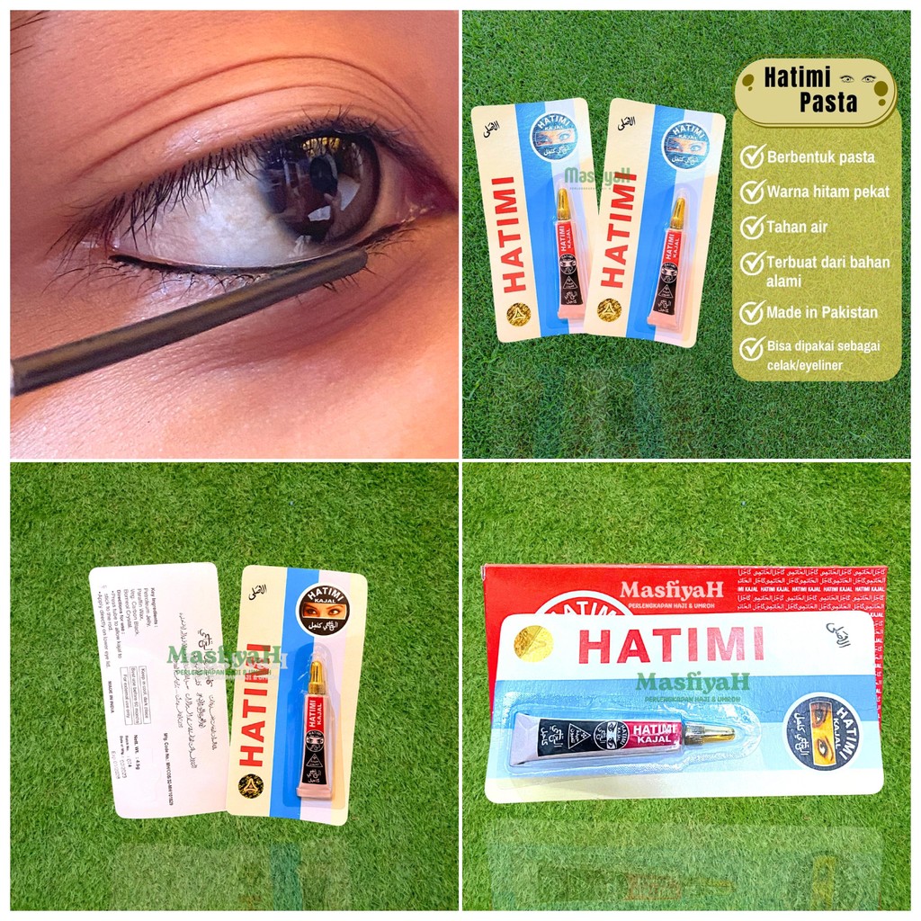 (1LUSIN) CELAK HATIMI PASTA EYELINER EYEBROW CELAK HITAM PEKAT ORIGINAL HATIMI EYELINER CELAK PASTA 