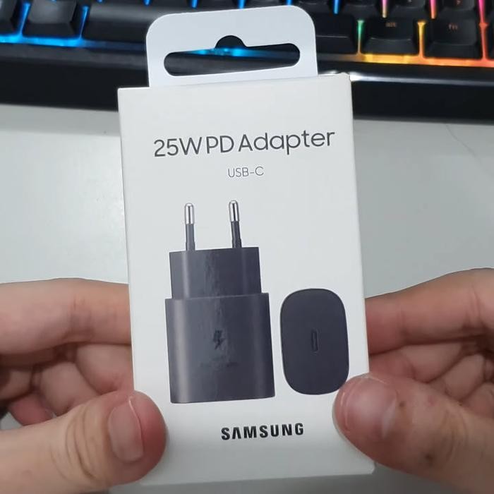 ORIGINAL GARANSI 1 TAHUN Charger+Cable Samsung 25W 25 Watt Original USB Type-C Port Charging Brick B