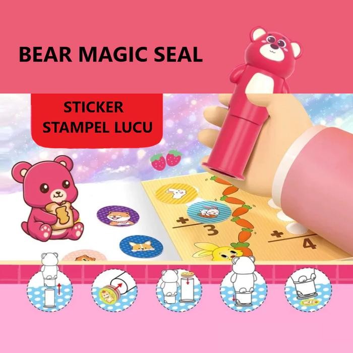 

Stempel Sticker Lucu Magic Seal Mainan Anak Kreatif Hadiah & Hiasan Buku