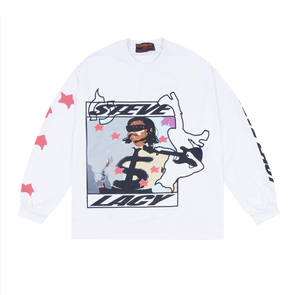 KKONTENER STEVE LACY TSHIRT LONGSLEEVE WHITE