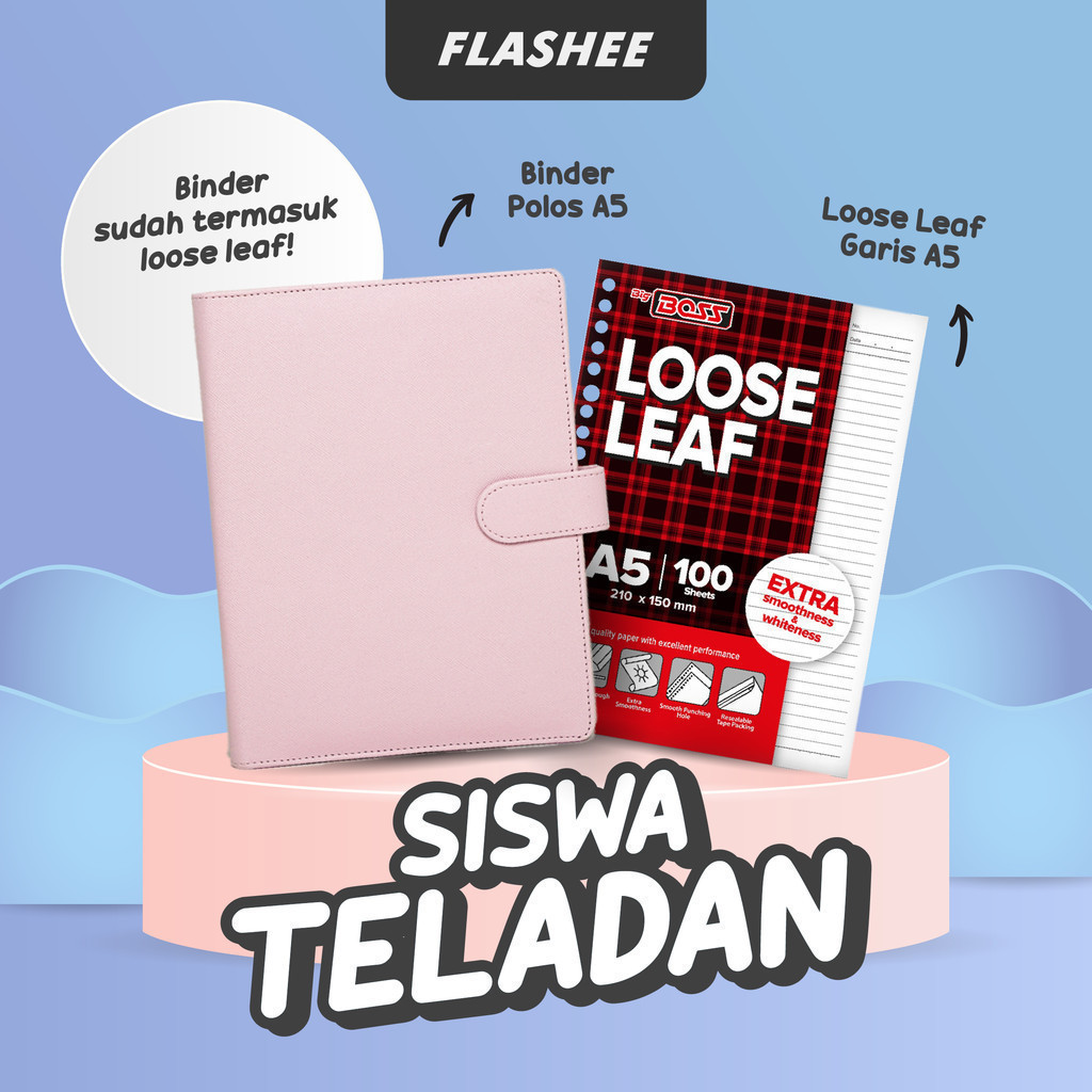 

Paket Binder A5 Sudah Termasuk Kertas Binder Loose Leaf Binder Sekolah Siap Pakai
