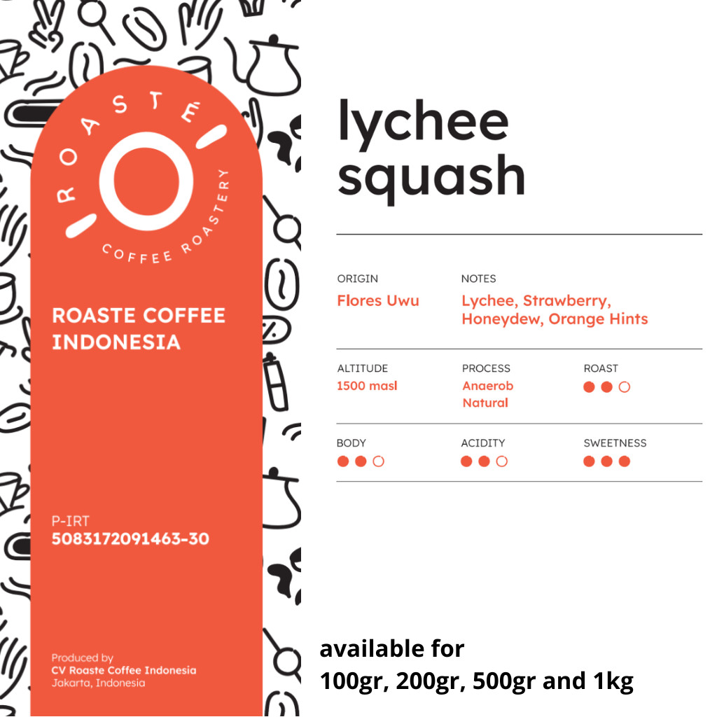 

JAMIN MURAH !!!Lychee Squash 200 gr - Coffee Kopi Arabica Flores Anaerob Natural Espresso V60(BISA LANGSUNG ORDER)