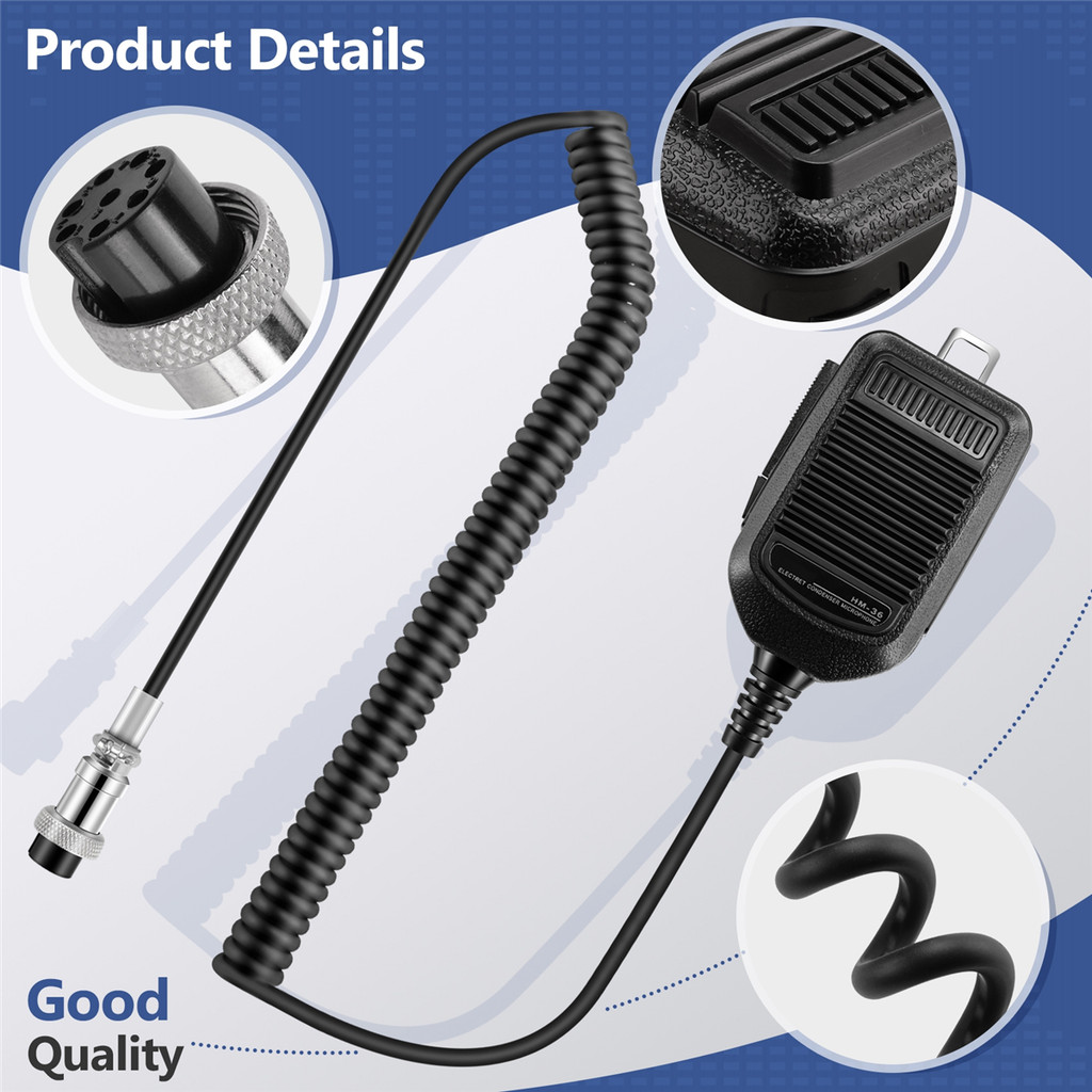 SCLS HM-36 Hand Speaker Mic microphone for ICOM Radio IC-718 IC-78 IC-765 IC-761 IC-7200 IC-7600