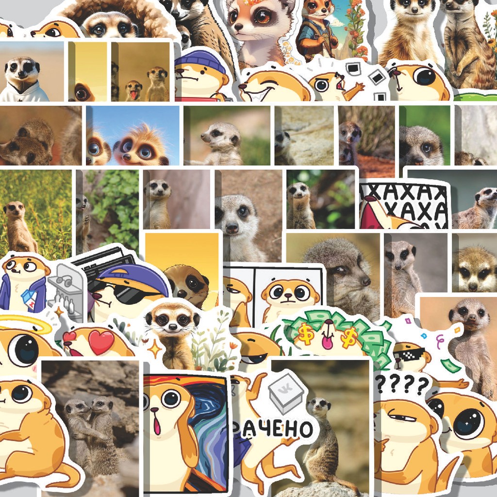 

Stiker Cutting Pack Stiker Animal Surik Isi 100Pcs Series Aesthetic Lucu Keren Untuk Koper Bahan Vynil