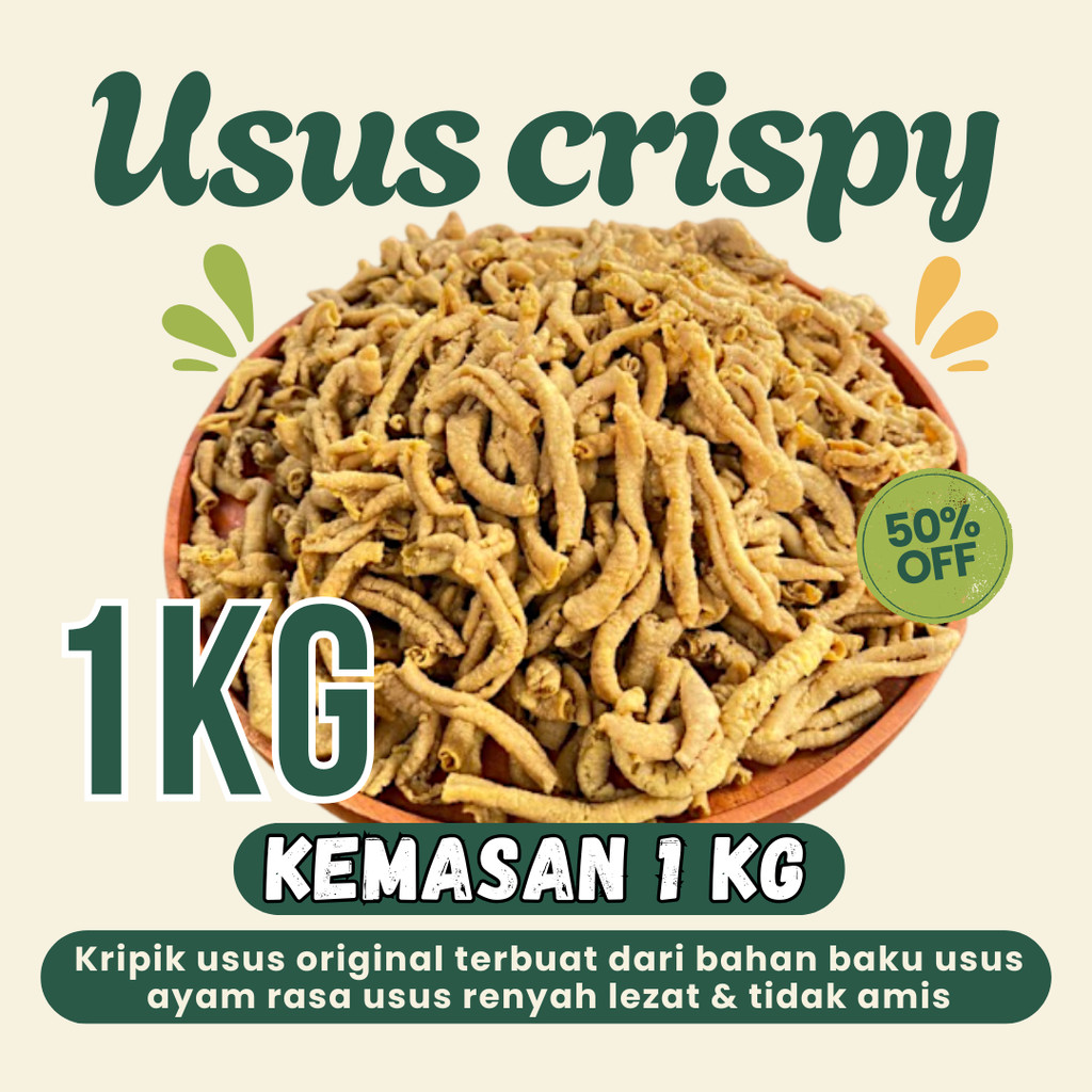 

1 kilogram kripik usus crispy premium