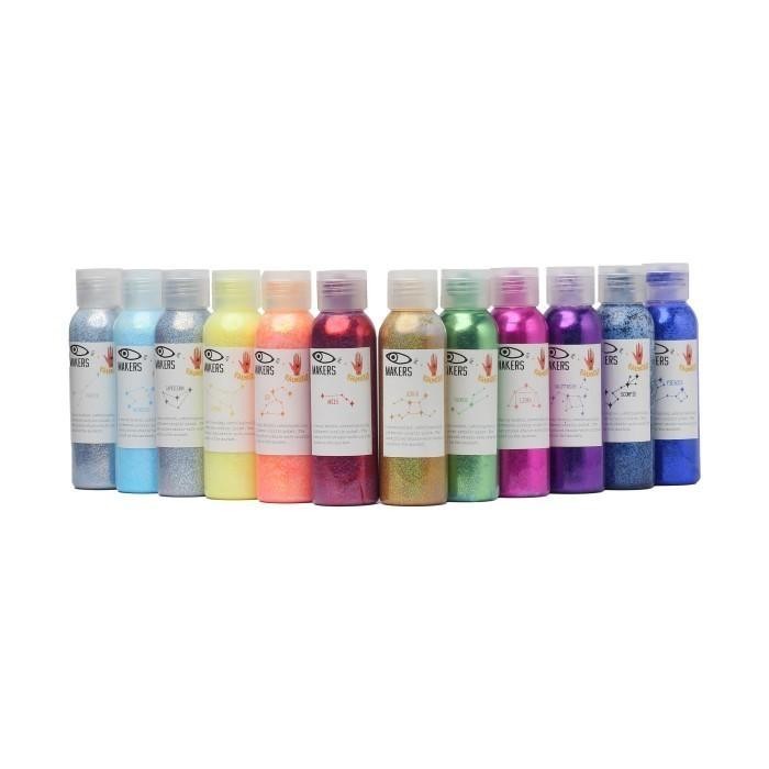 

MAKERS Orange Acrylic Glitter Paint 100 ml LEO