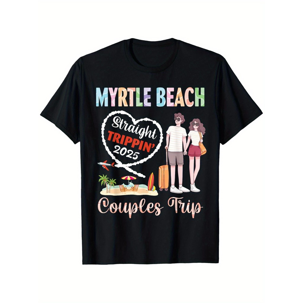 Kaos Pria Myrtle Beach | Baju T-Shirt Pantai, Keren & Nyaman