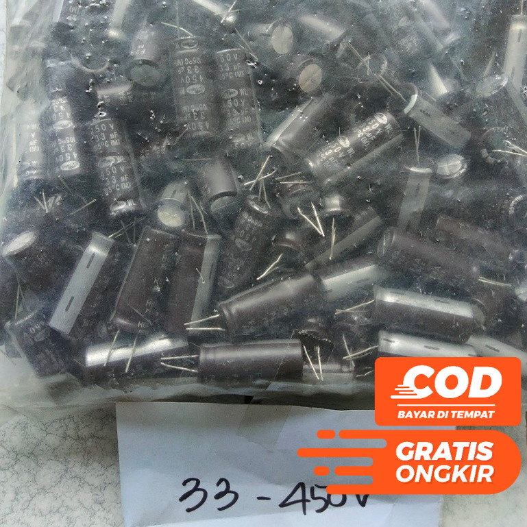 KAPASITOR ELCO ELKO 33UF 33 UF 450V 450 VOLT SAMWA