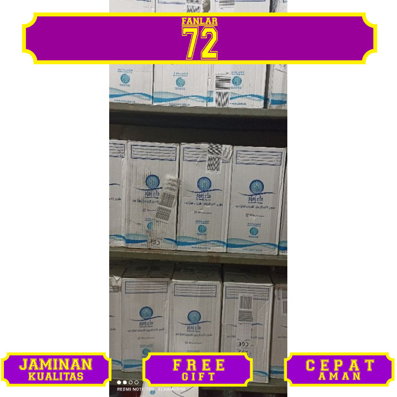 

Air Zamzam 5L Asli Barcode//Zamzam barcode//Zamzam Asli 100%// Oleh-oleh haji dan umroh murah