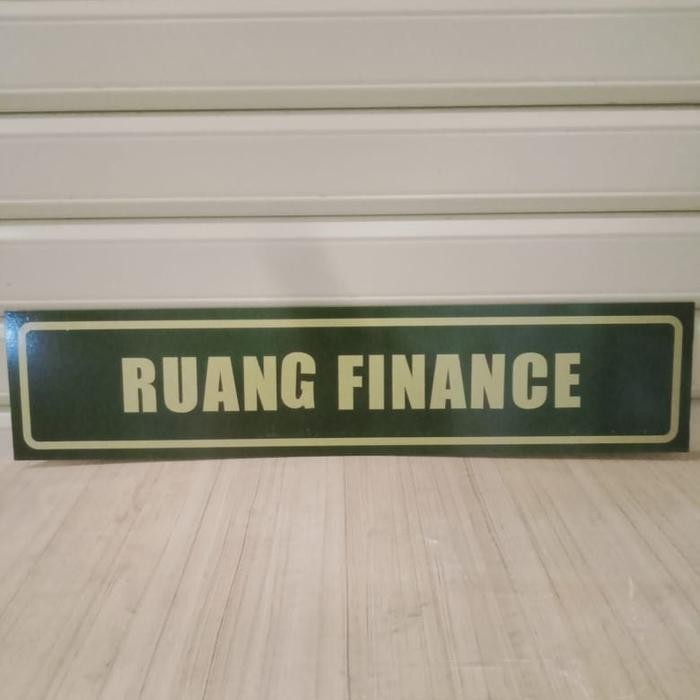 

SIGN AKRILIK RUANG FINANCE UKURAN 10X30CM