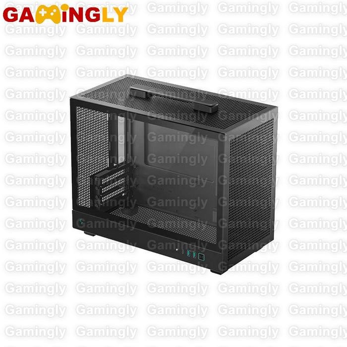 Deepcool CH160 Plus Black M-ATX Casing Komputer Glass