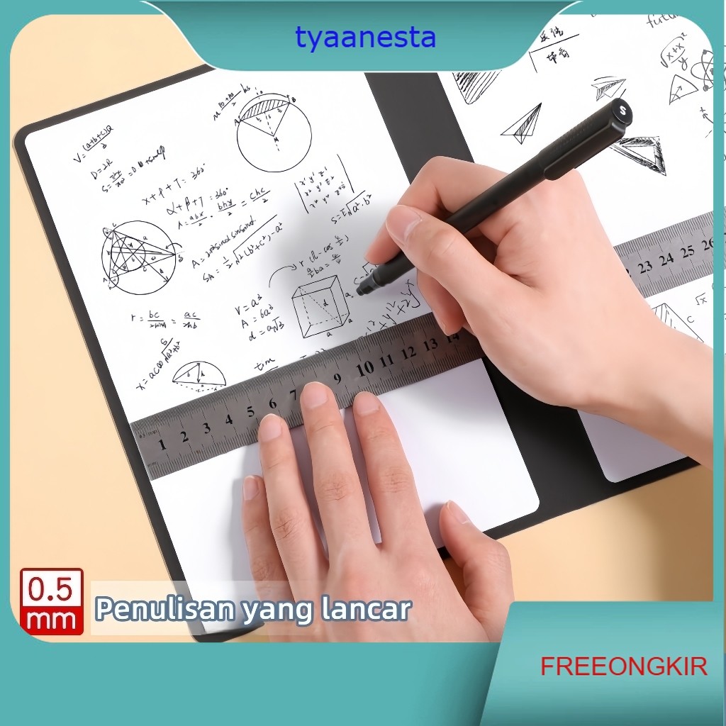 

Papan Tulis Portable A5 Whiteboard Notebook PU Leather with Pen Draf Buku Notepad