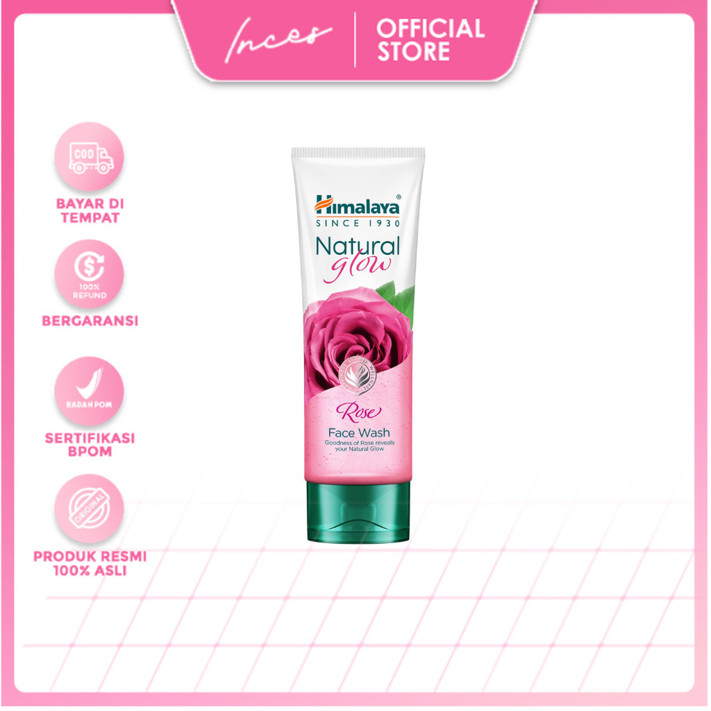 INCES - Himalaya Natural Glow Rose Face Wash 100ml