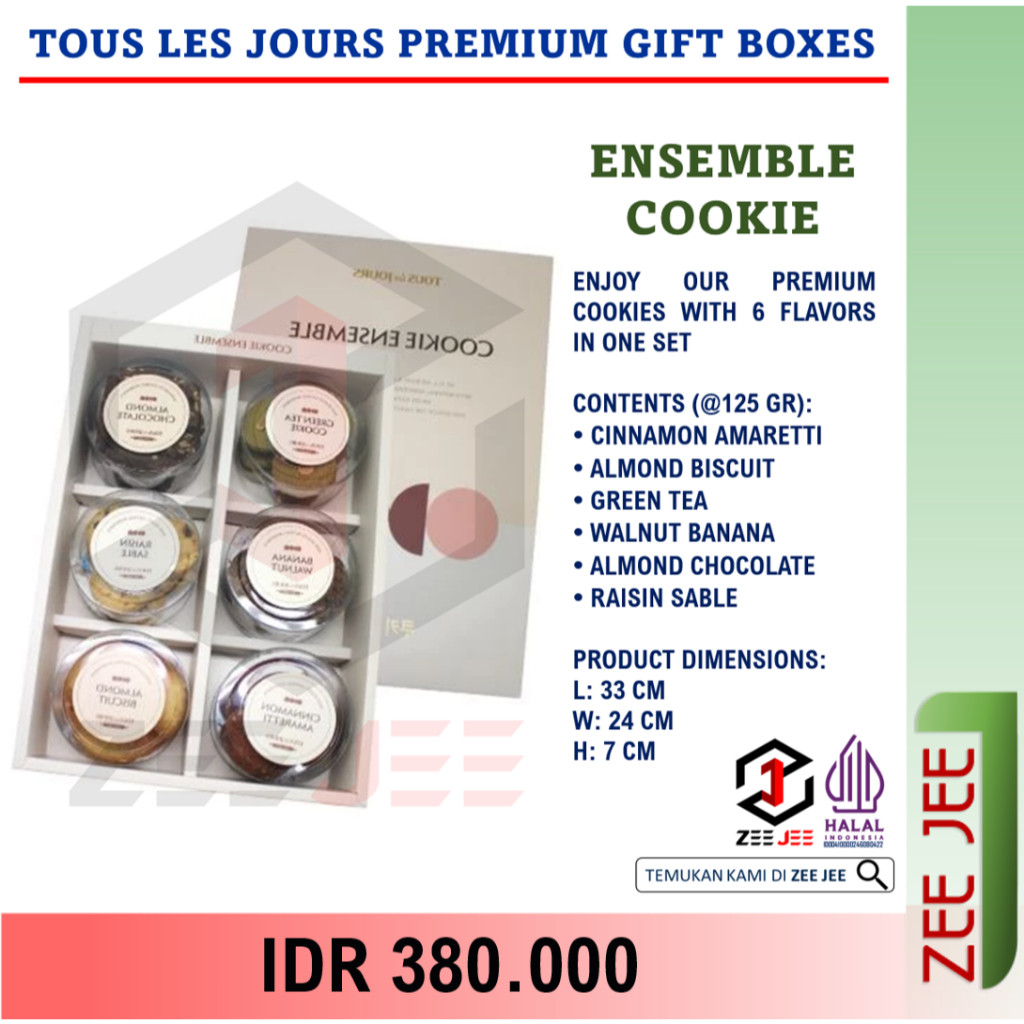PREMIUM GIFT BOXES BY TOUS les JOURS - ENSEMBLE COOKIE SET