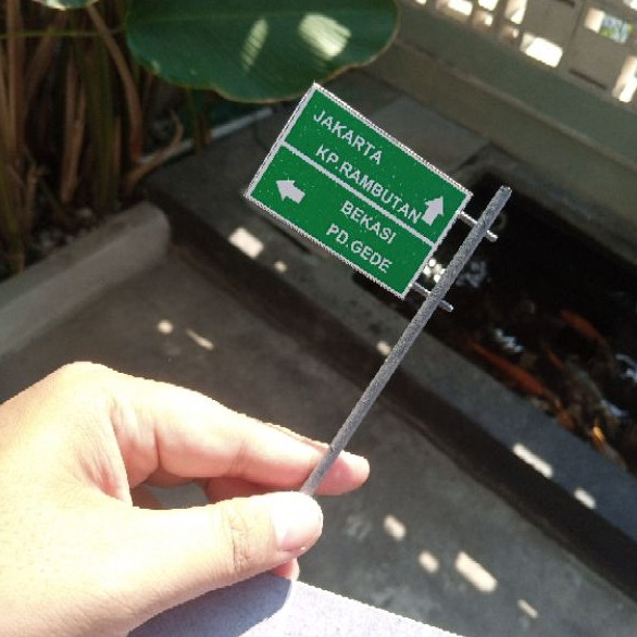 DIORAMA / MINIATUR PLANG JALAN CUSTOM SKALA 64