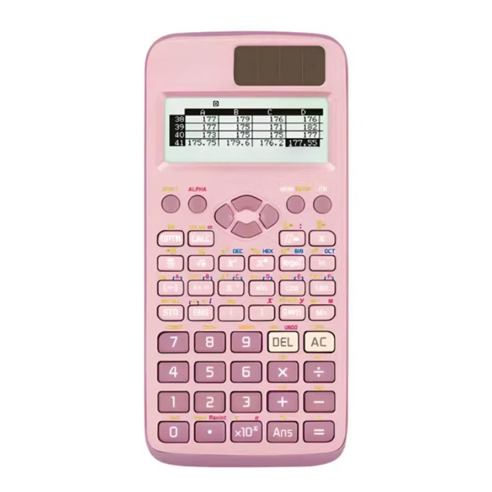 Battery Power Scientific Calculator 552 Functions Pink/blue/black Engineering Calculator Multifuncti