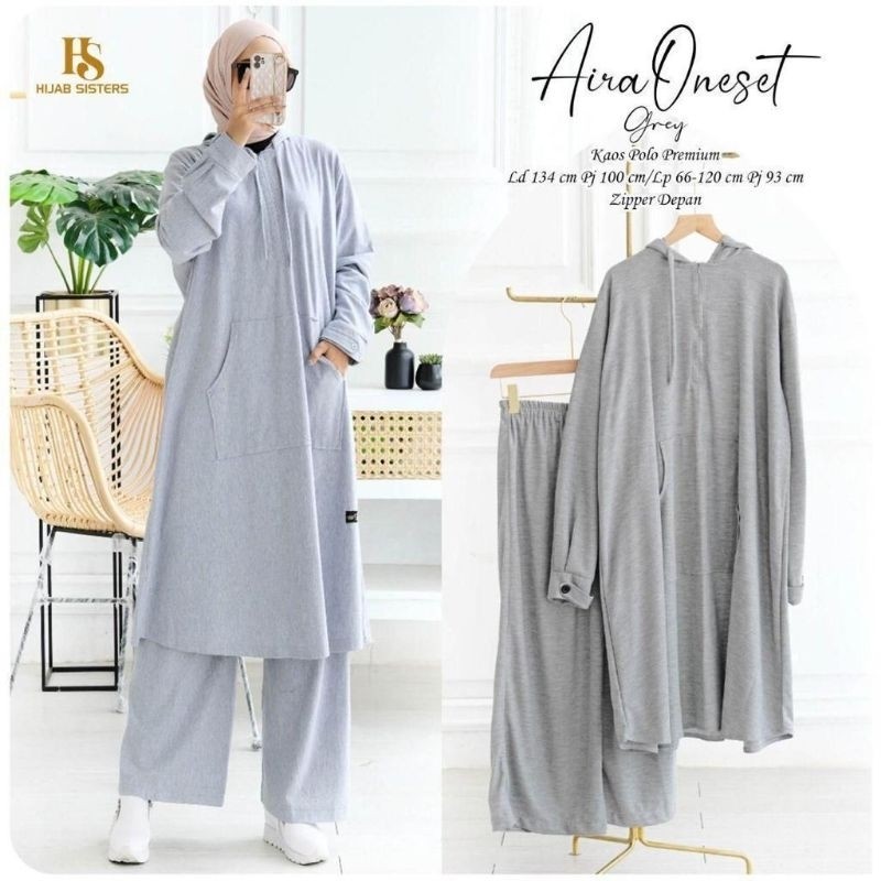 AIRA ONESET  VELOVA SET SPORTY / SETELAN BAJU OLAHRAGA WANITA JUMBO | ONE SET JUMBO/Terbaru