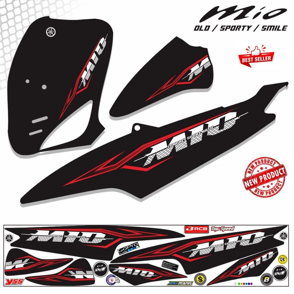 VARIASI STRIPING MIO SPORTY VARIASI LIS STIKER