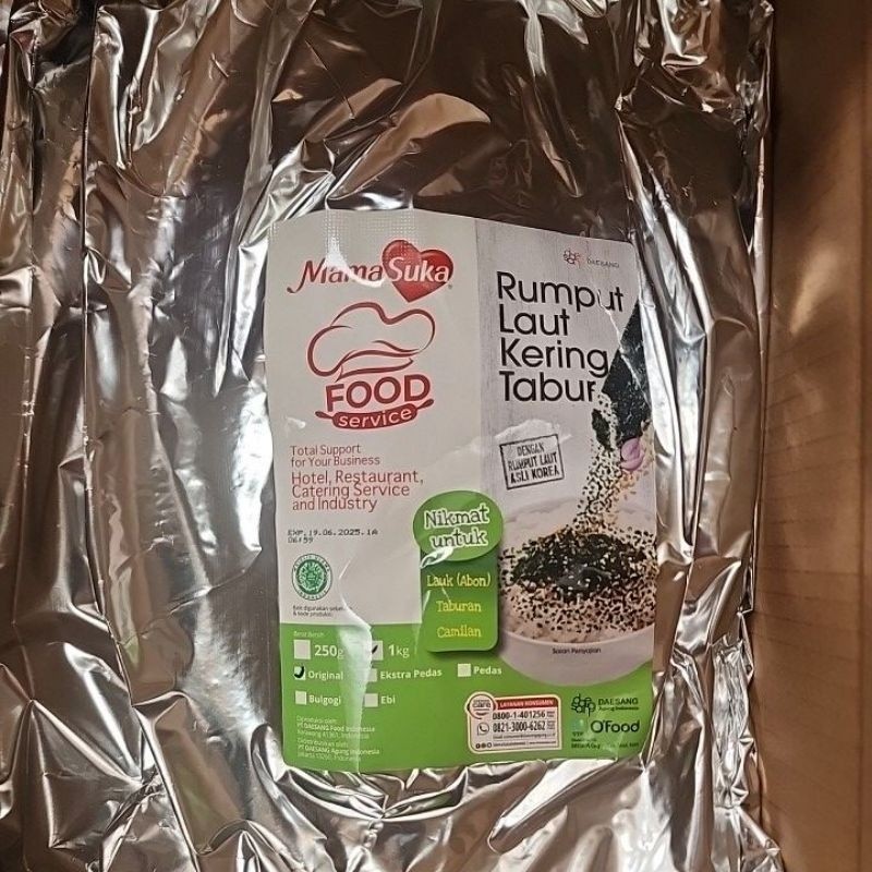 Nori  Rumput Laut Tabur Gim Bori 1 Kg