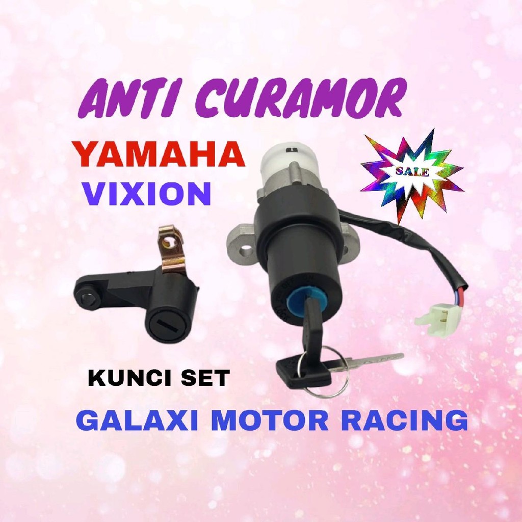 KUNCI KONTAK ASSY VIXION LAMA VIXION OLD KUNCI KONTAK ANTI CURANMOR SET JOK Motorcycle Motor Accesso