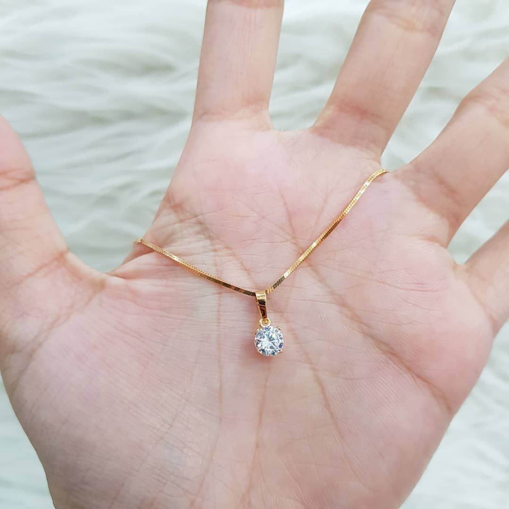 Kalung Emas Asli 5gram Kadar 875 Model Belut Mata Satu Ada Surat