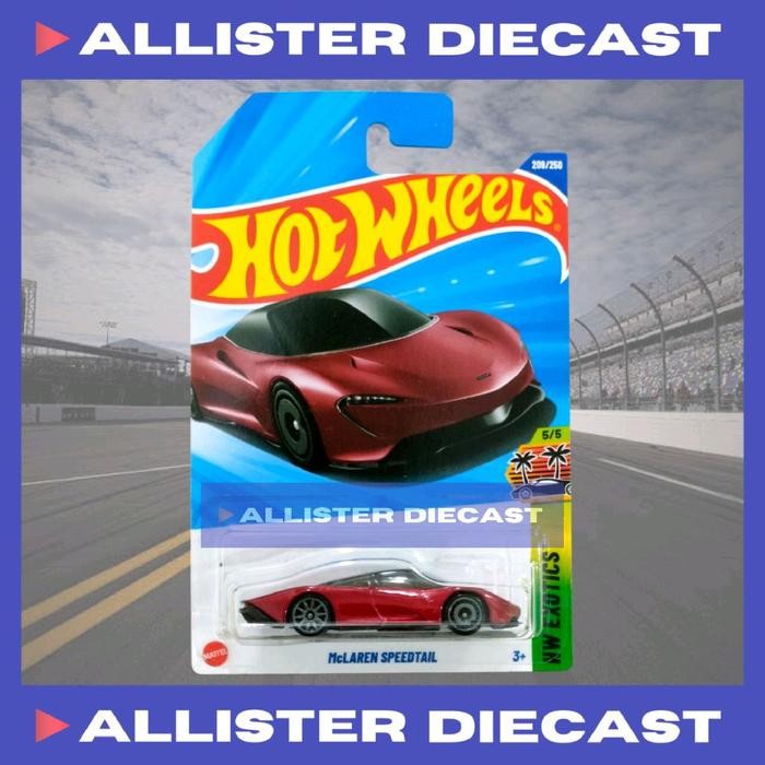 Hot Wheels Mclaren Speedtail Merah Maroon Hotwheels Mclaren Speedtail Red Maroon HW Exotics