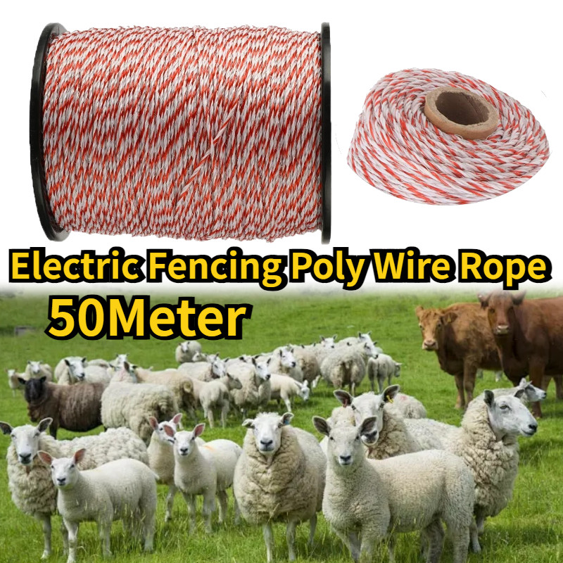 Kawat Pagar Listrik Polytwire Diameter 2mm - 500 Meter  Cocok Untuk Pertanian, Perkebunan, Peternaka