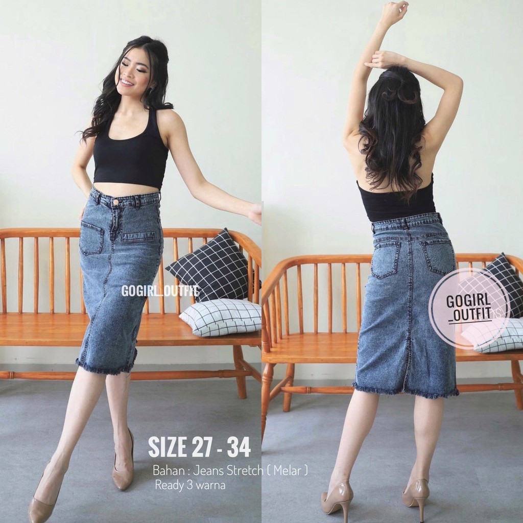 EZR - ROK JEANS / ROK HIGHWAIST SPAN JEANS / ROK JEANS SPAN STRETCH