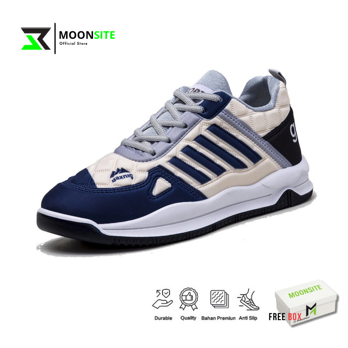 MOONSITE Sepatu Olahraga Sneakers Outdoor Sporty Pria type modern Simple Kekinian gaxing