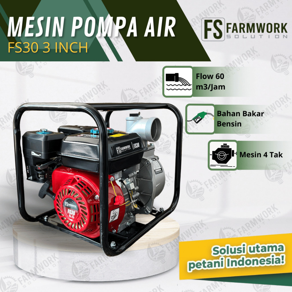 SPESIAL PROMO CUCI GUDANG Mesin Pompa Air Sawah Irigasi Alkon 3 INCH FS30 Farmwork Solution / Water 