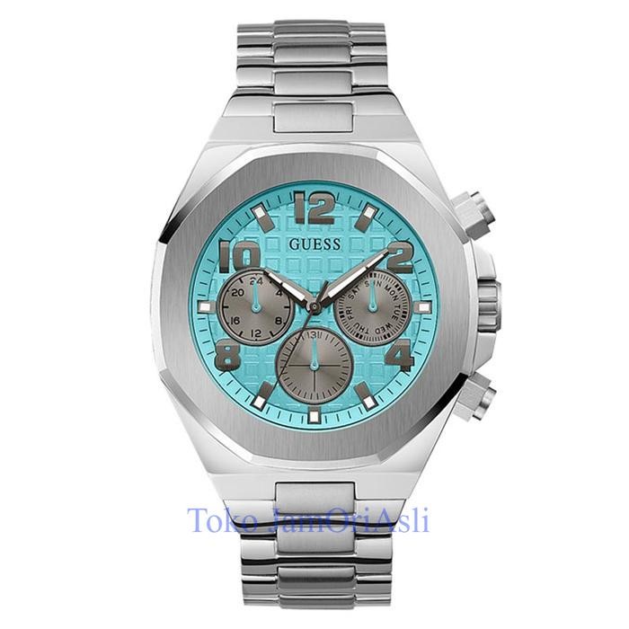 Promo Original GUESS GW0489G3 EMPIRE Jam Tangan Pria  Silver Garansi Resmi 1 Tahun